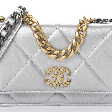 chanel wallet on a chain silver|Chanel wallet on chain preis.